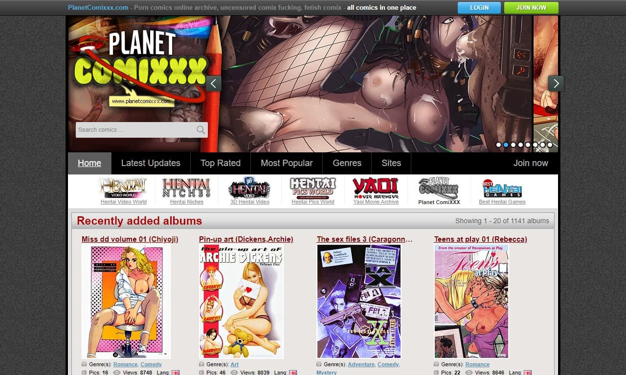 Planet Comixxx (planetcomixxx.com) Reviews