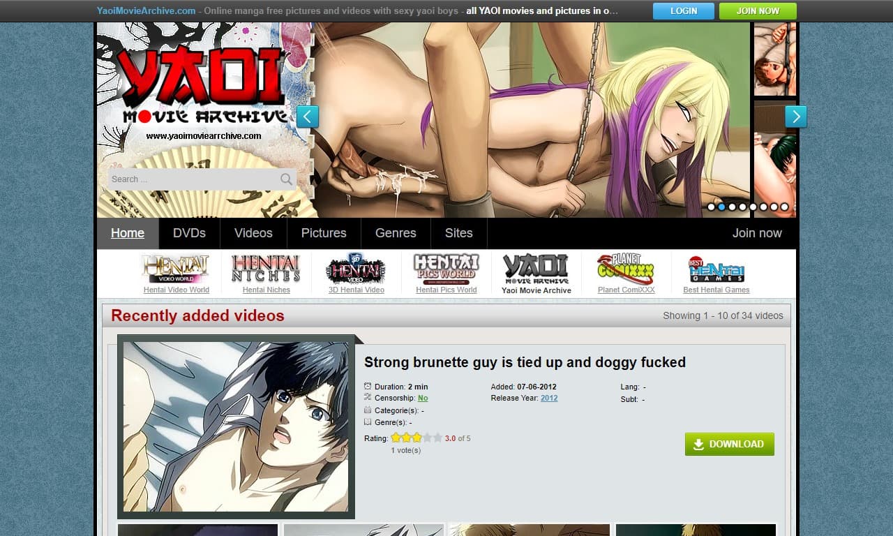 Yaoi Movie Archive (yaoimoviearchive.com) Reviews